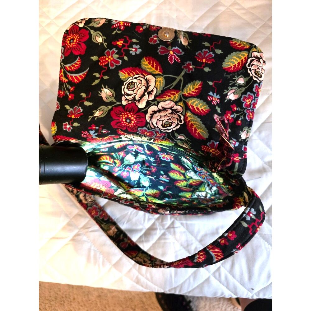 Retired Vera Bradley “Anastasia” Quilted Cotton Shoulder Bag - Picture 5 of 8